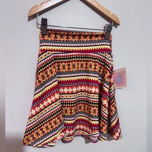 NWT LuLaRoe Kids Azure Skirt Size 4/ 4T Patterned Circle Skirt